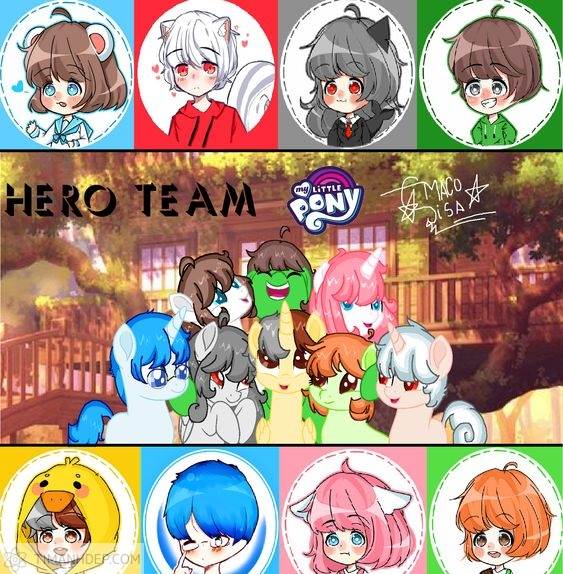 Hình ảnh Hero Team anime, chibi đẹp cute