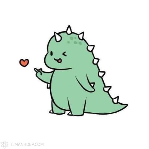 Hình ảnh khủng long cute, dễ thương
