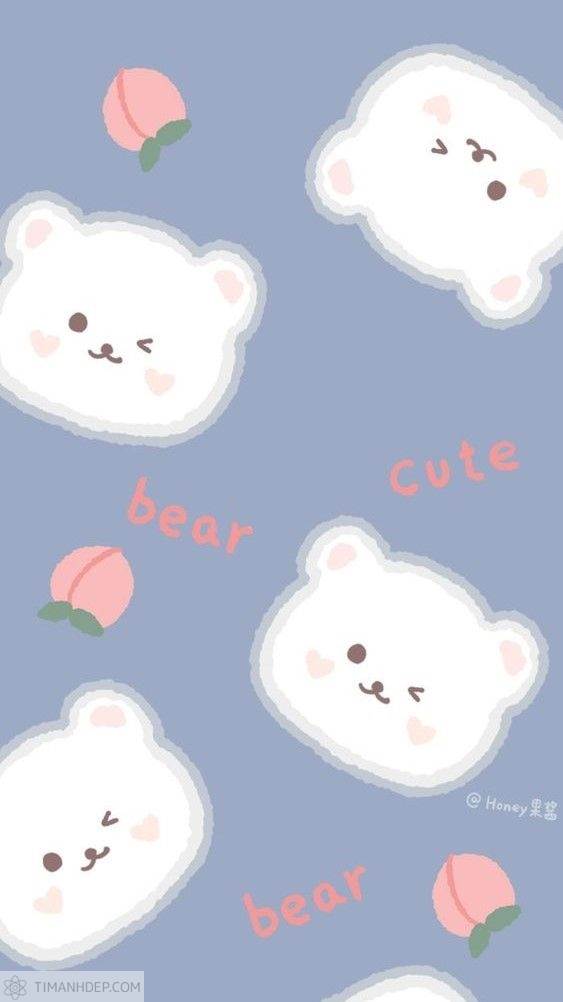 Hình nền gấu cute, ảnh nền gấu dễ thương nhất