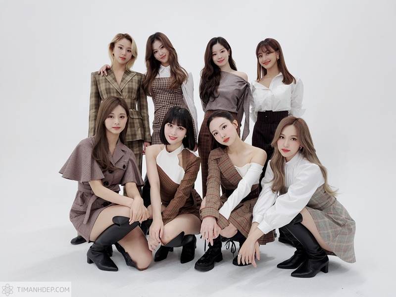 Hình ảnh nhóm nhạc Twice nổi tiếng Hàn Quốc