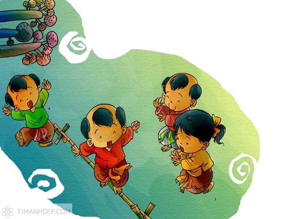 Hình ảnh trò chơi dân gian Việt Nam xưa