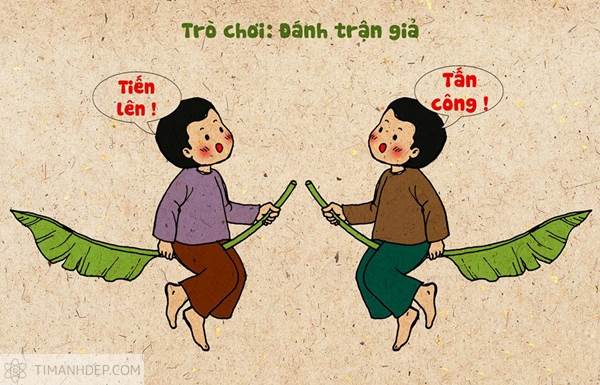 Hình ảnh trò chơi dân gian Việt Nam xưa