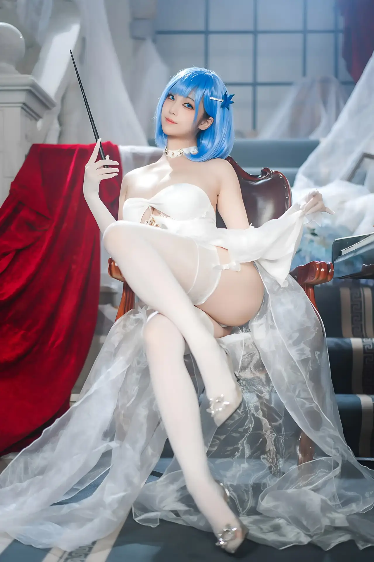 Ảnh sex cosplay Azur Lane Chapayev White Cavalry