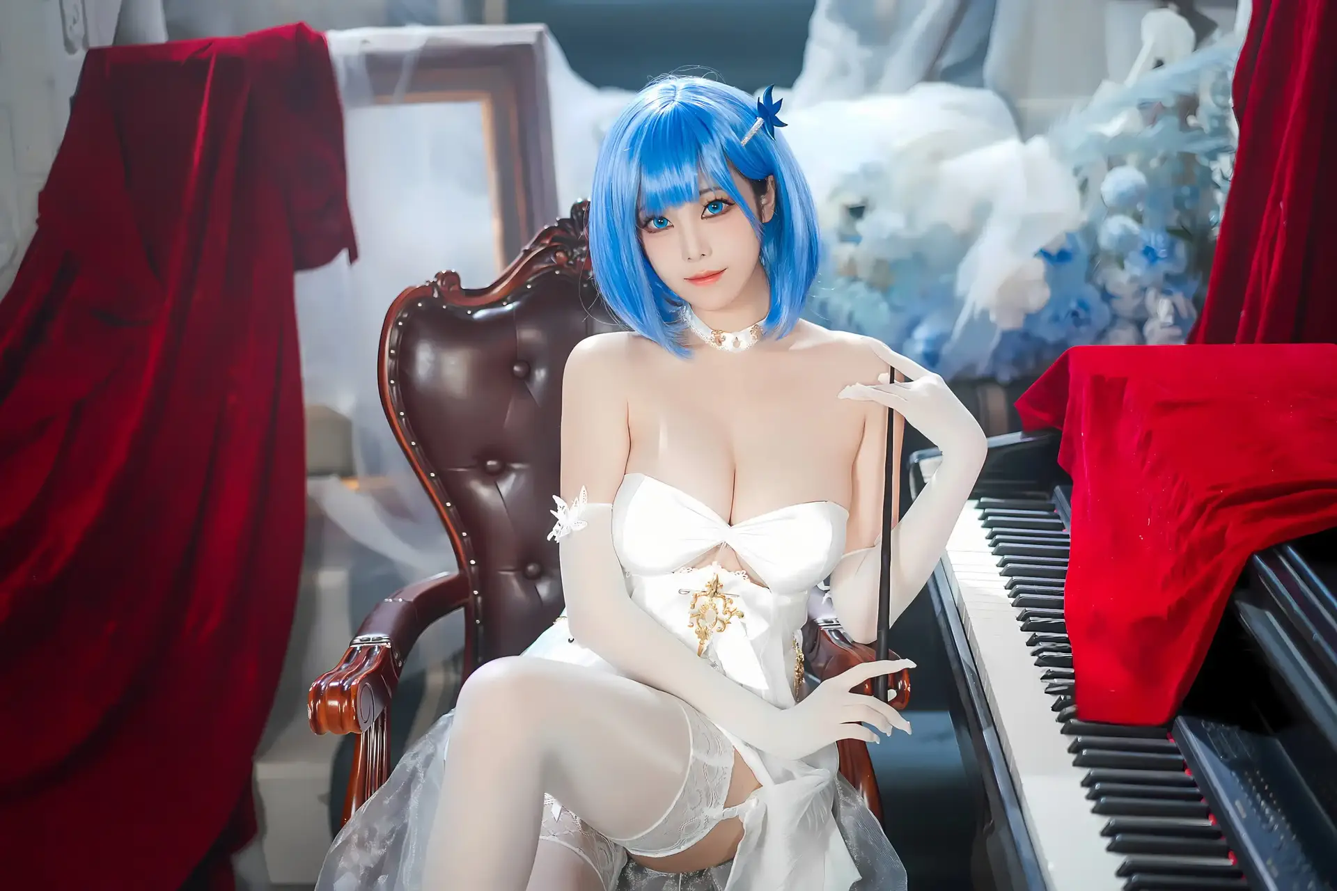 Ảnh sex cosplay Azur Lane Chapayev White Cavalry