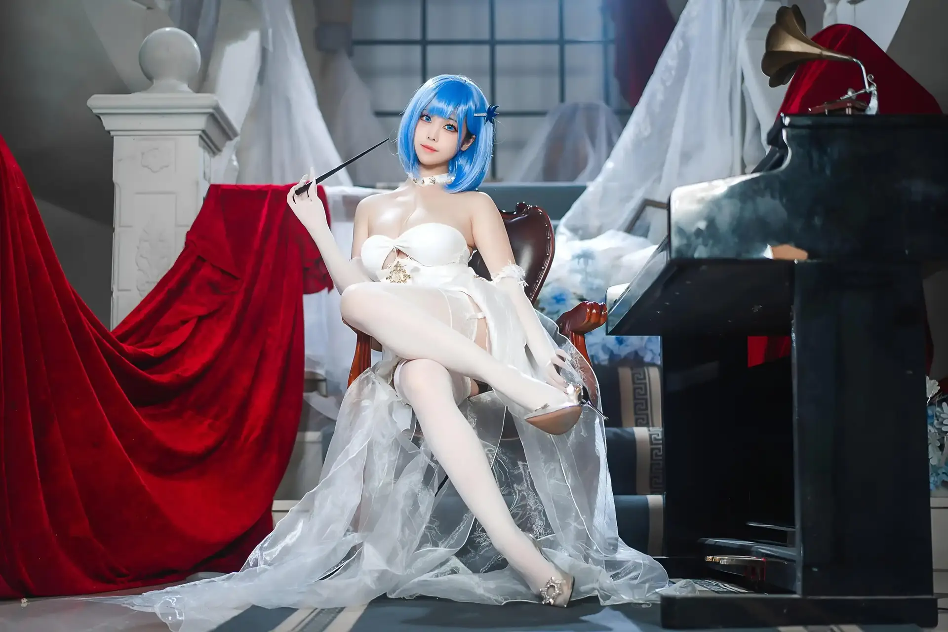 Ảnh sex cosplay Azur Lane Chapayev White Cavalry