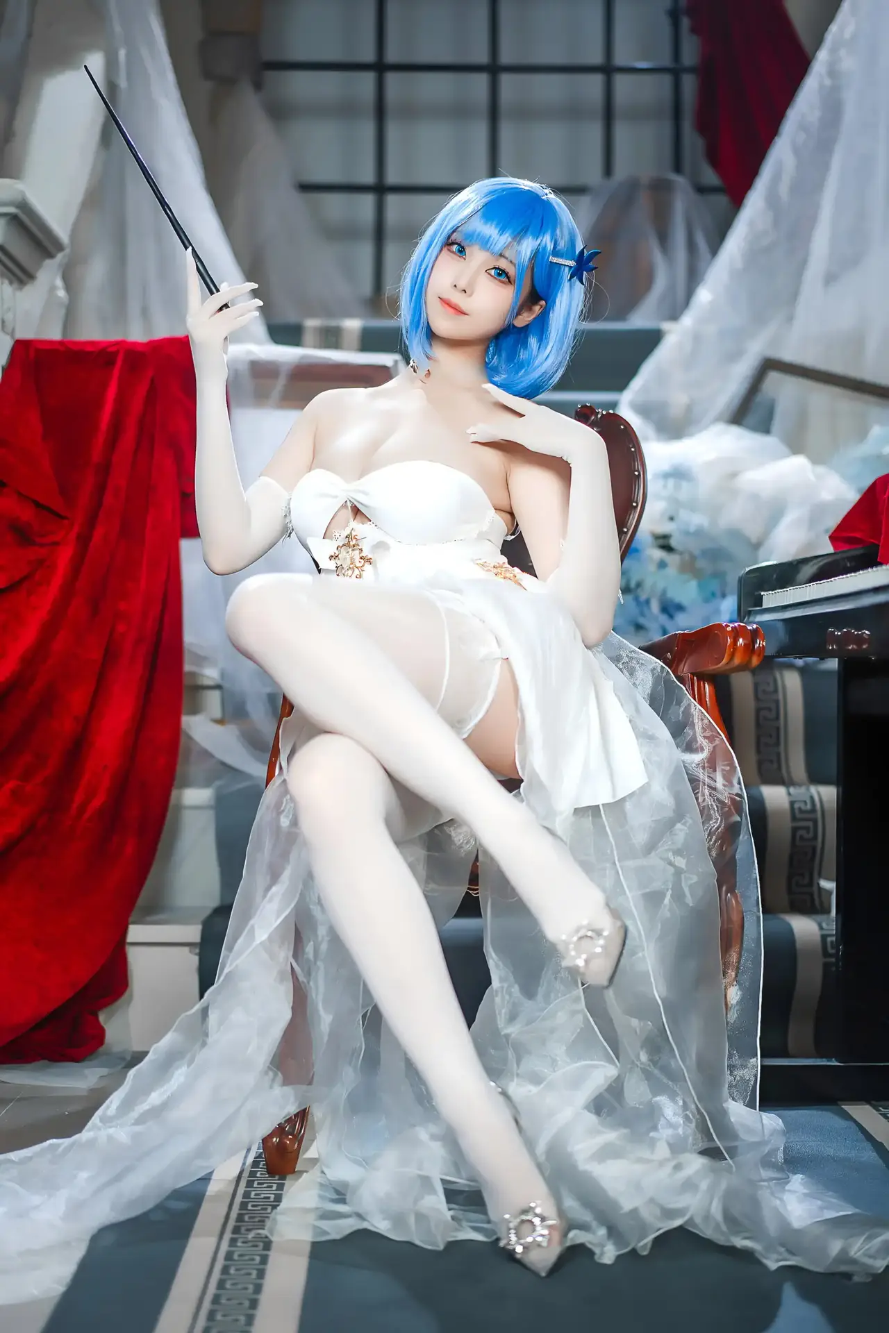 Ảnh sex cosplay Azur Lane Chapayev White Cavalry