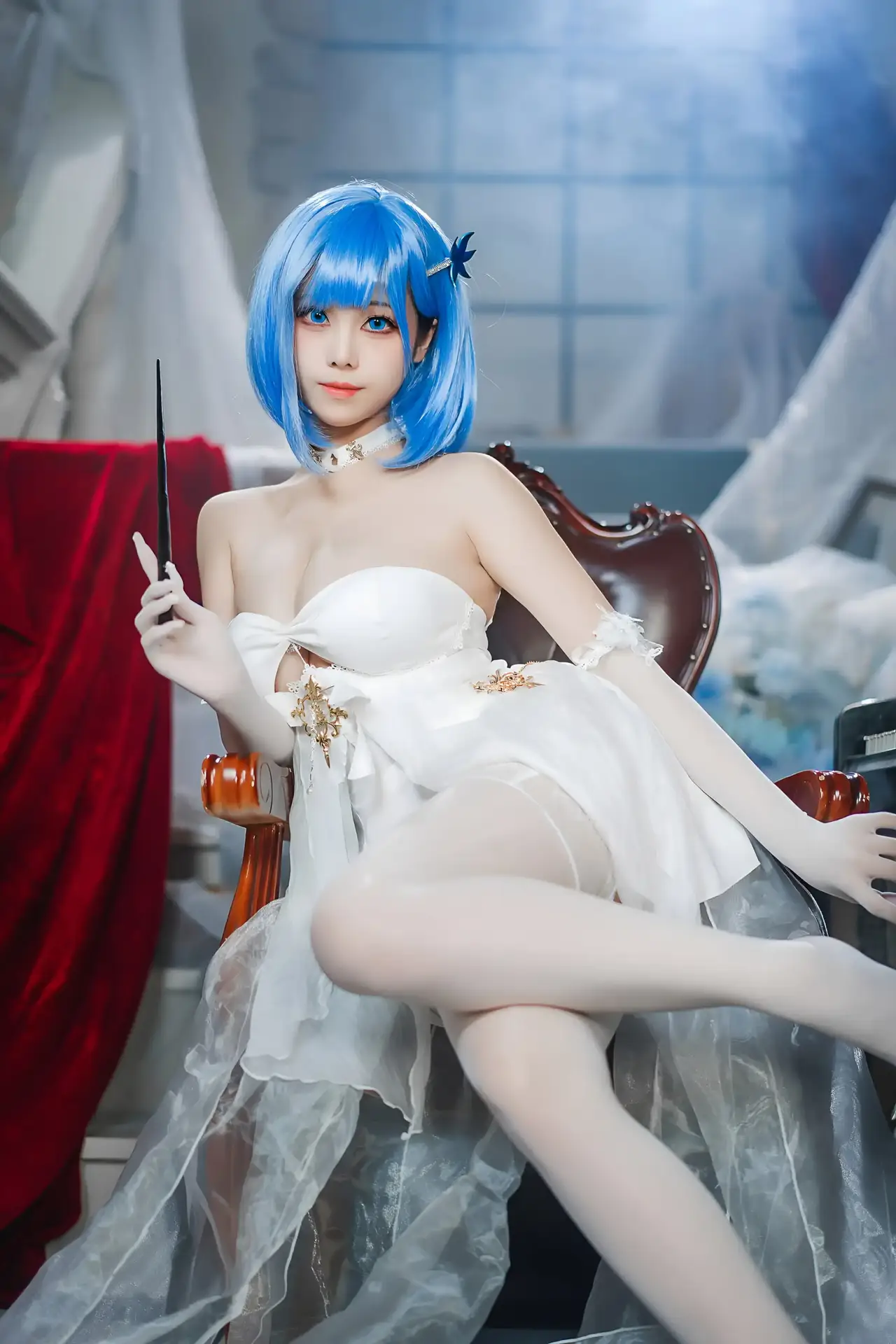 Ảnh sex cosplay Azur Lane Chapayev White Cavalry