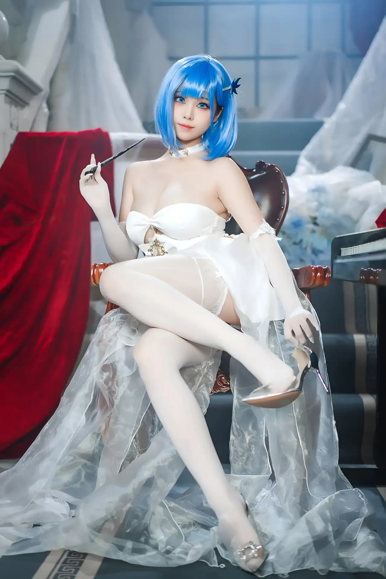 Ảnh sex cosplay Azur Lane Chapayev White Cavalry