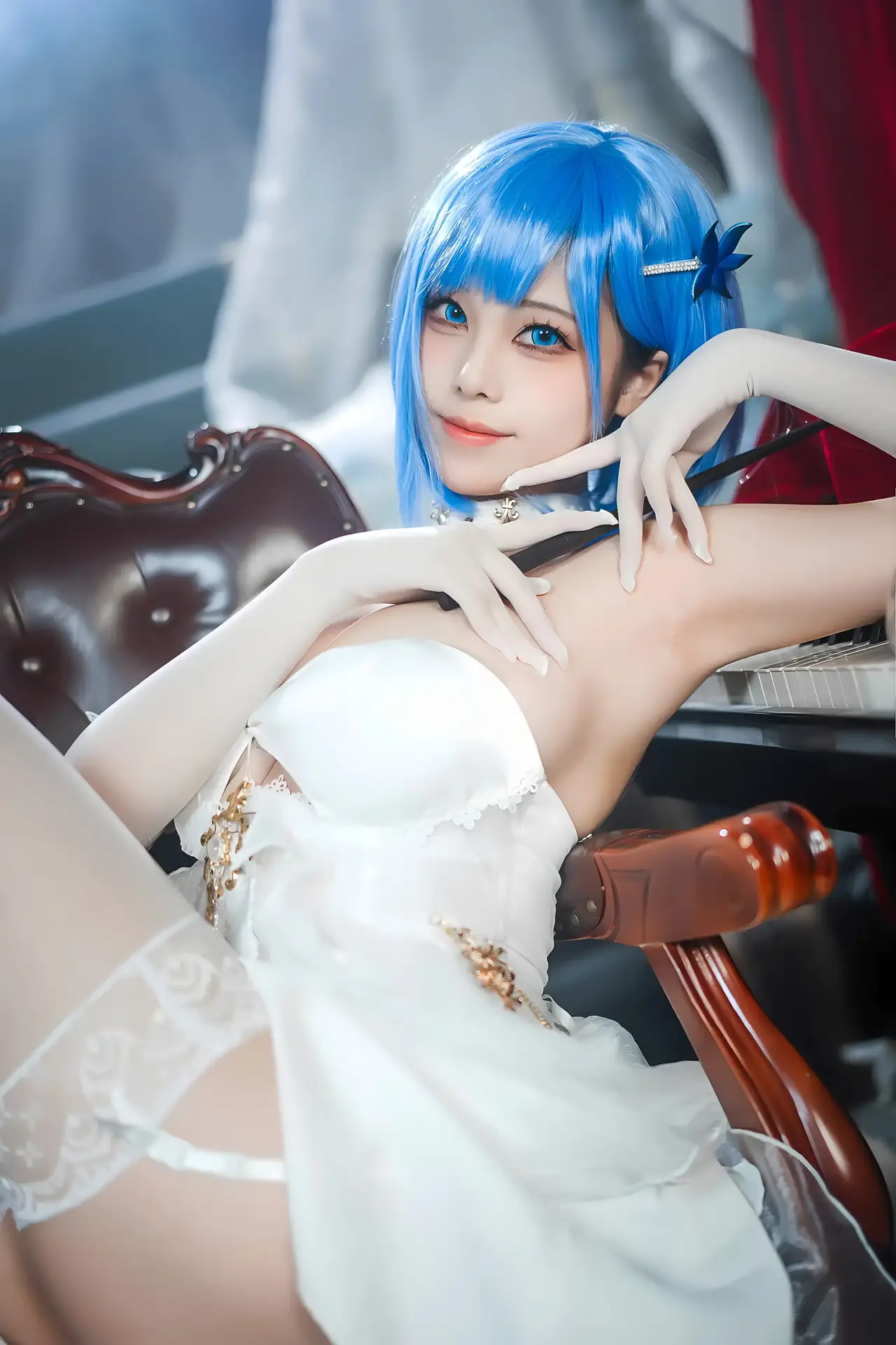 Ảnh sex cosplay Azur Lane Chapayev White Cavalry