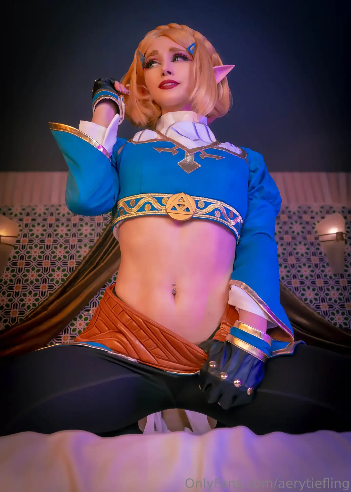 Ảnh sex cosplay Aery Tiefling: Zelda Set 2