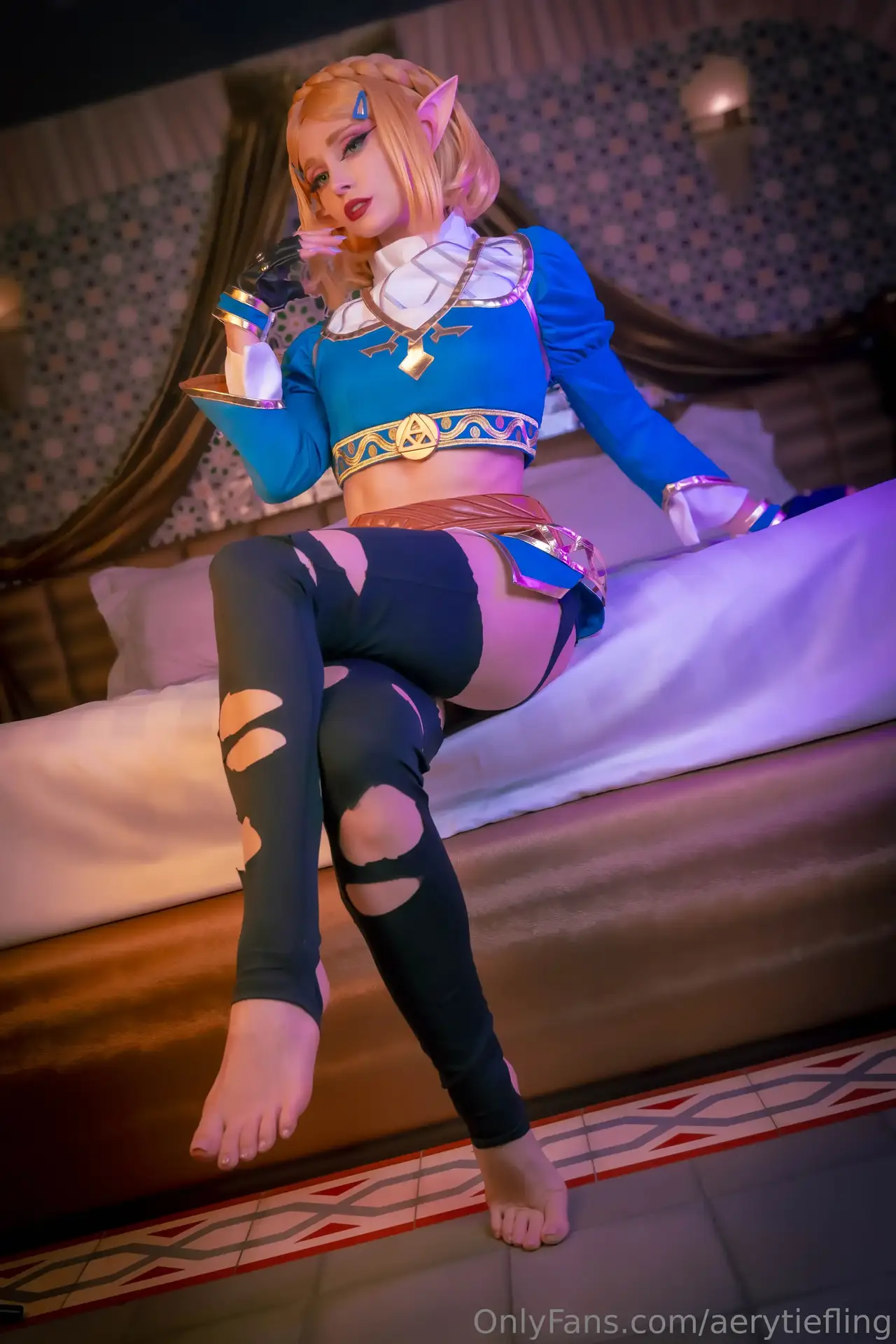 Ảnh sex cosplay Aery Tiefling: Zelda Set 2