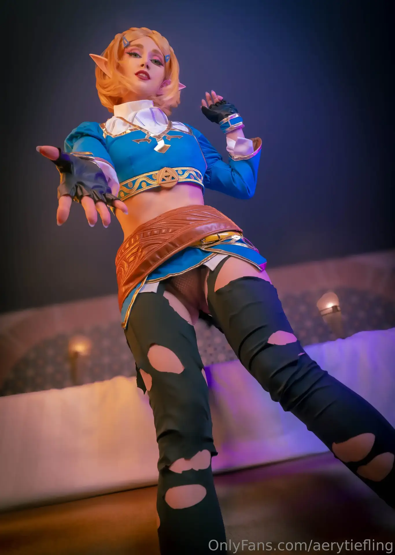 Ảnh sex cosplay Aery Tiefling: Zelda Set 2