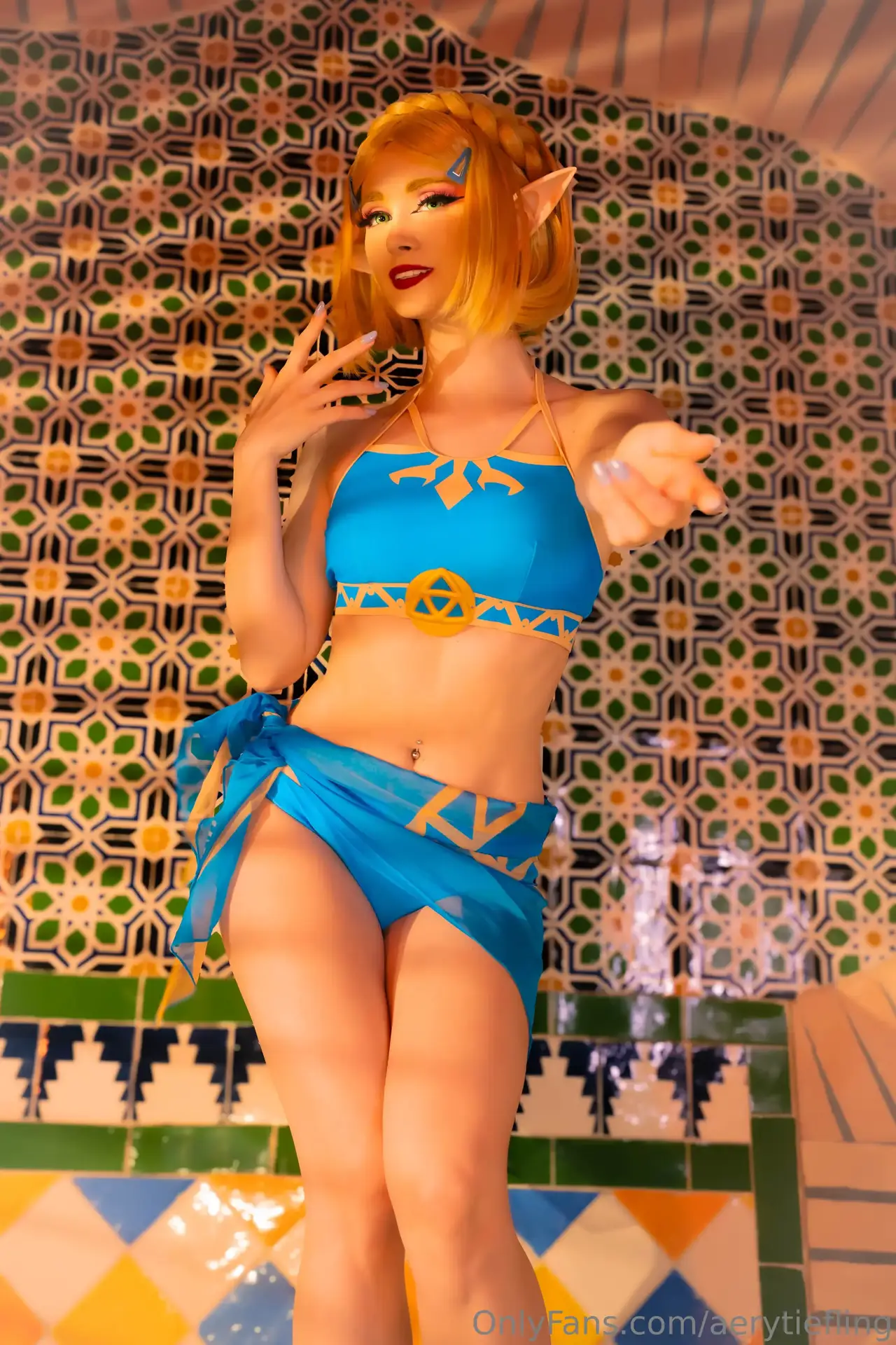 Ảnh sex cosplay Aery Tiefling: Zelda Set 2