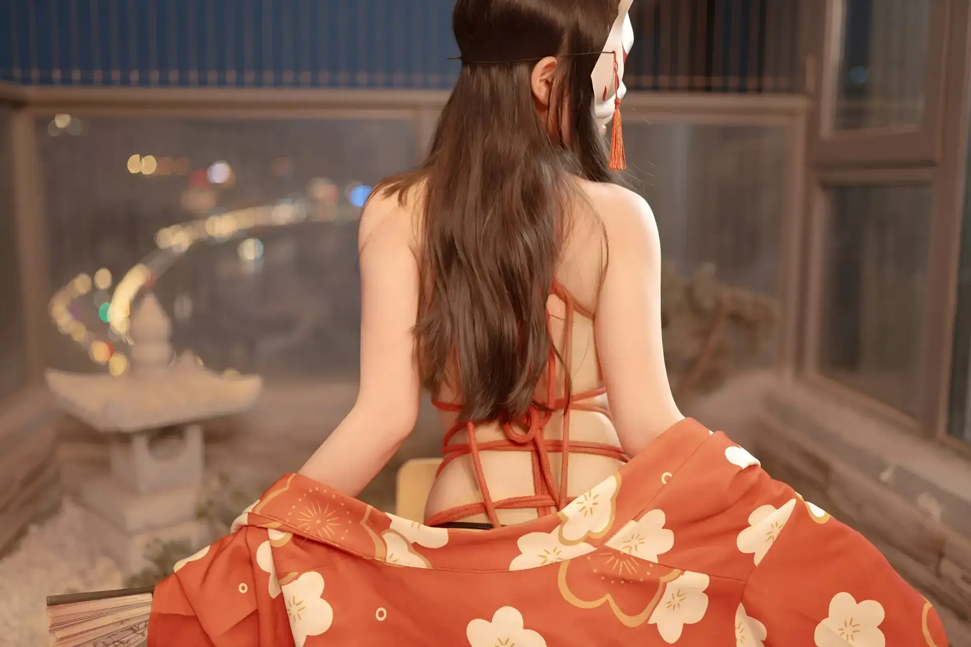 Ảnh Sex Cosplay Bangni Kimono bondage