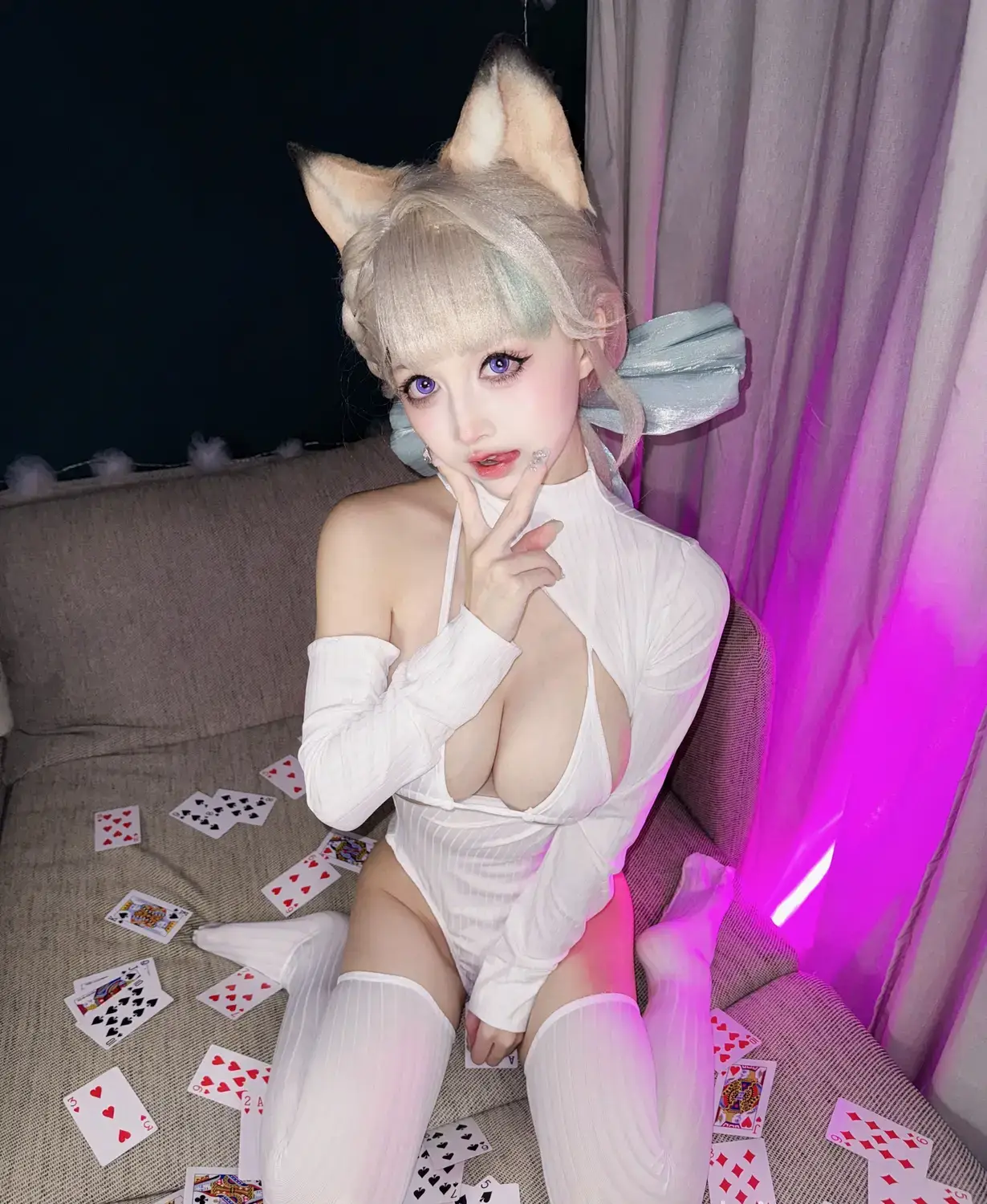 Ảnh sex Rinka cosplay Lynette Genshin Impact