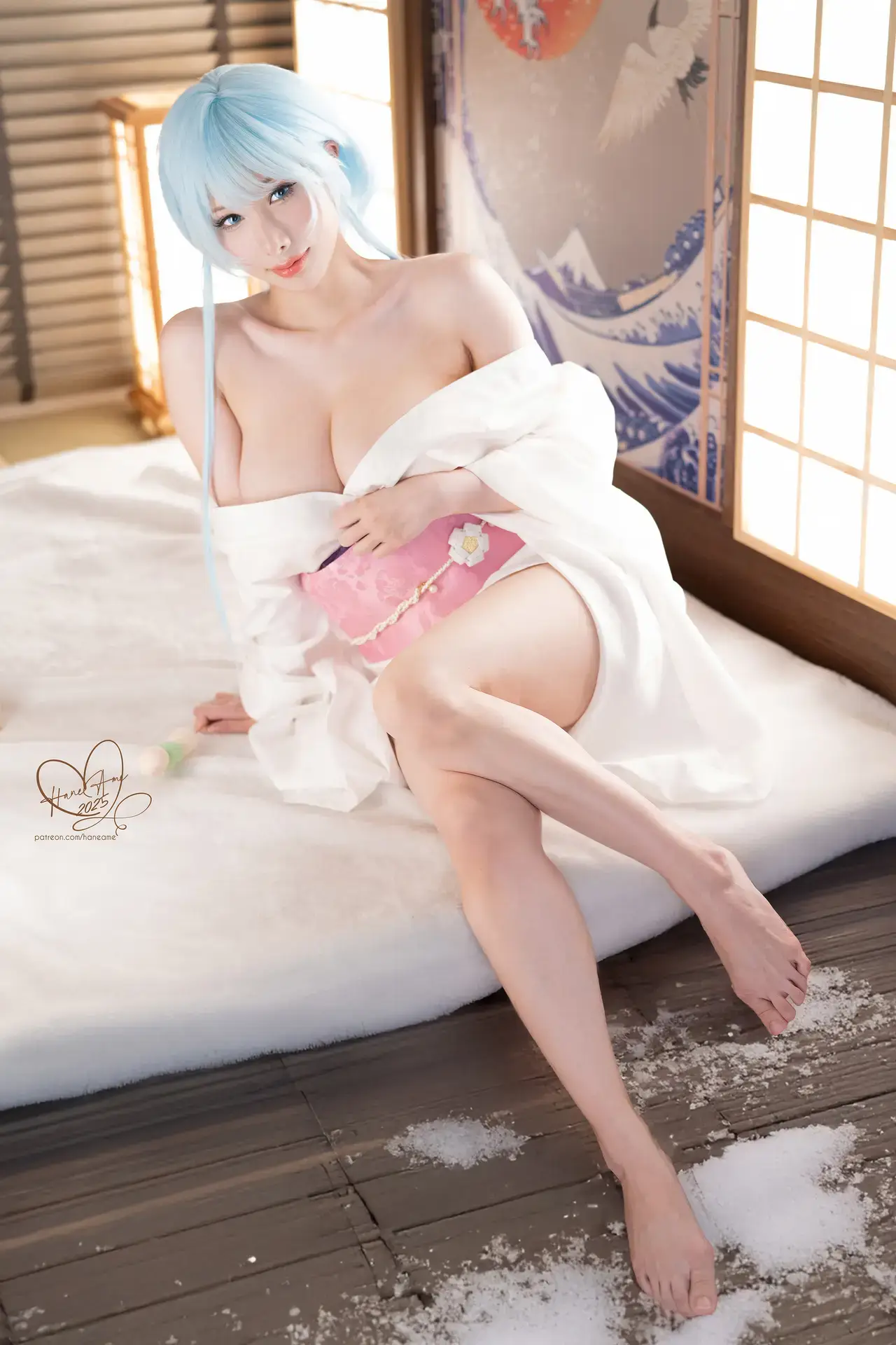 Ảnh sex Cosplay Hane Ame Album: Snow Girl