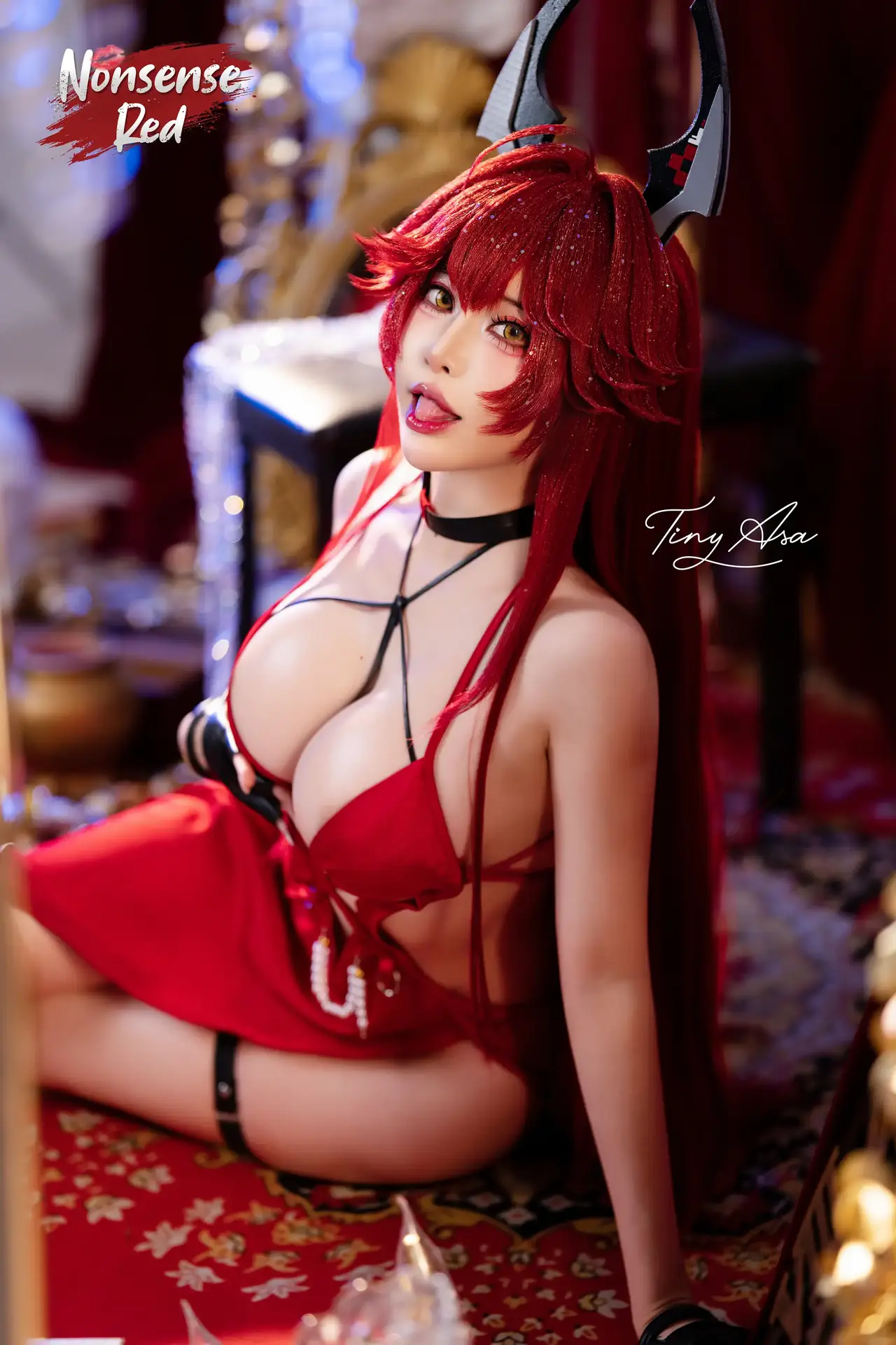 Ảnh Sex Tiny Asa Cosplay Little Red Riding Hood Nikke