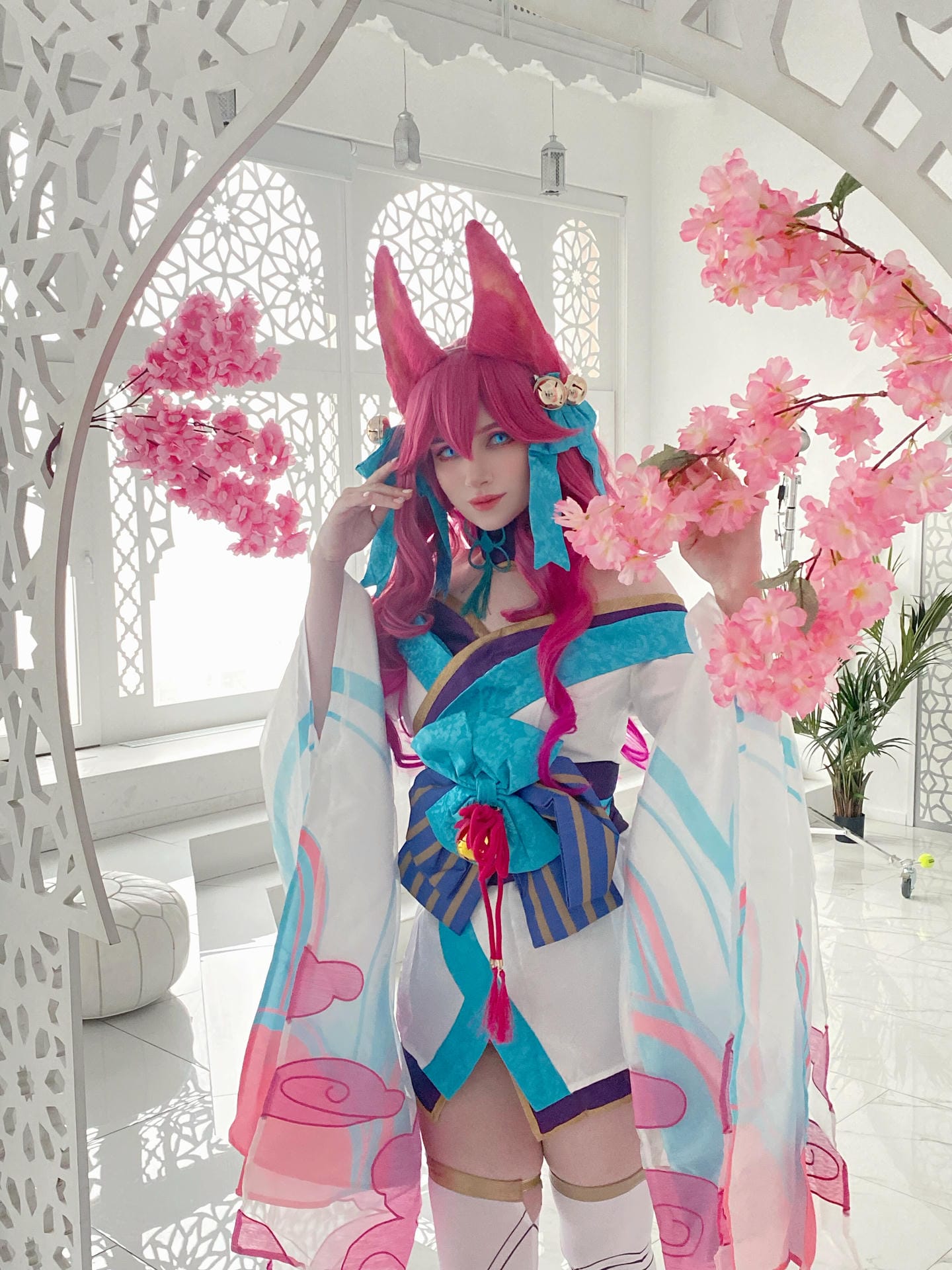 Ảnh sex cosplay Ulichan: Ahri Spirit Blossom
