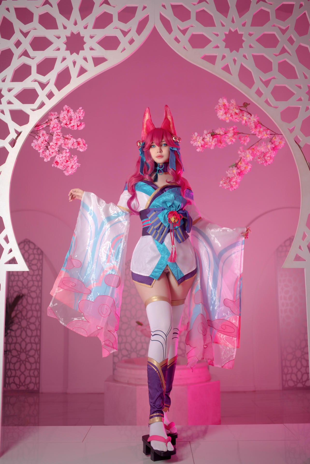 Ảnh sex cosplay Ulichan: Ahri Spirit Blossom