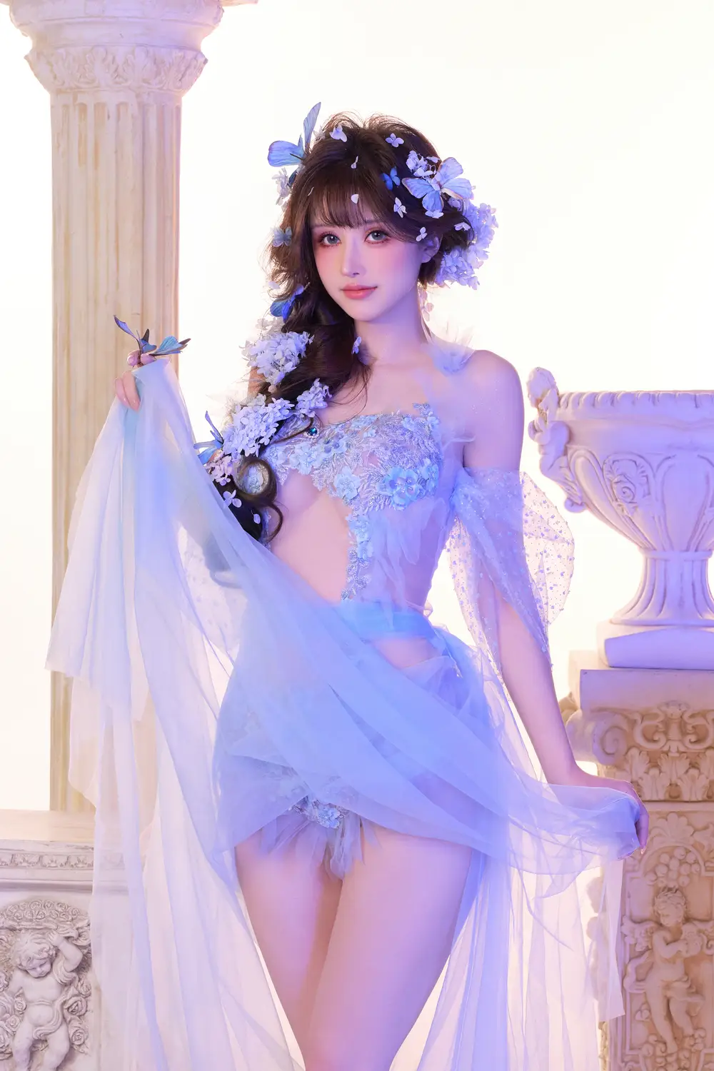 Ảnh Sex Lu Ba Sui Cosplay Butterfly Dream Rainbow Garment