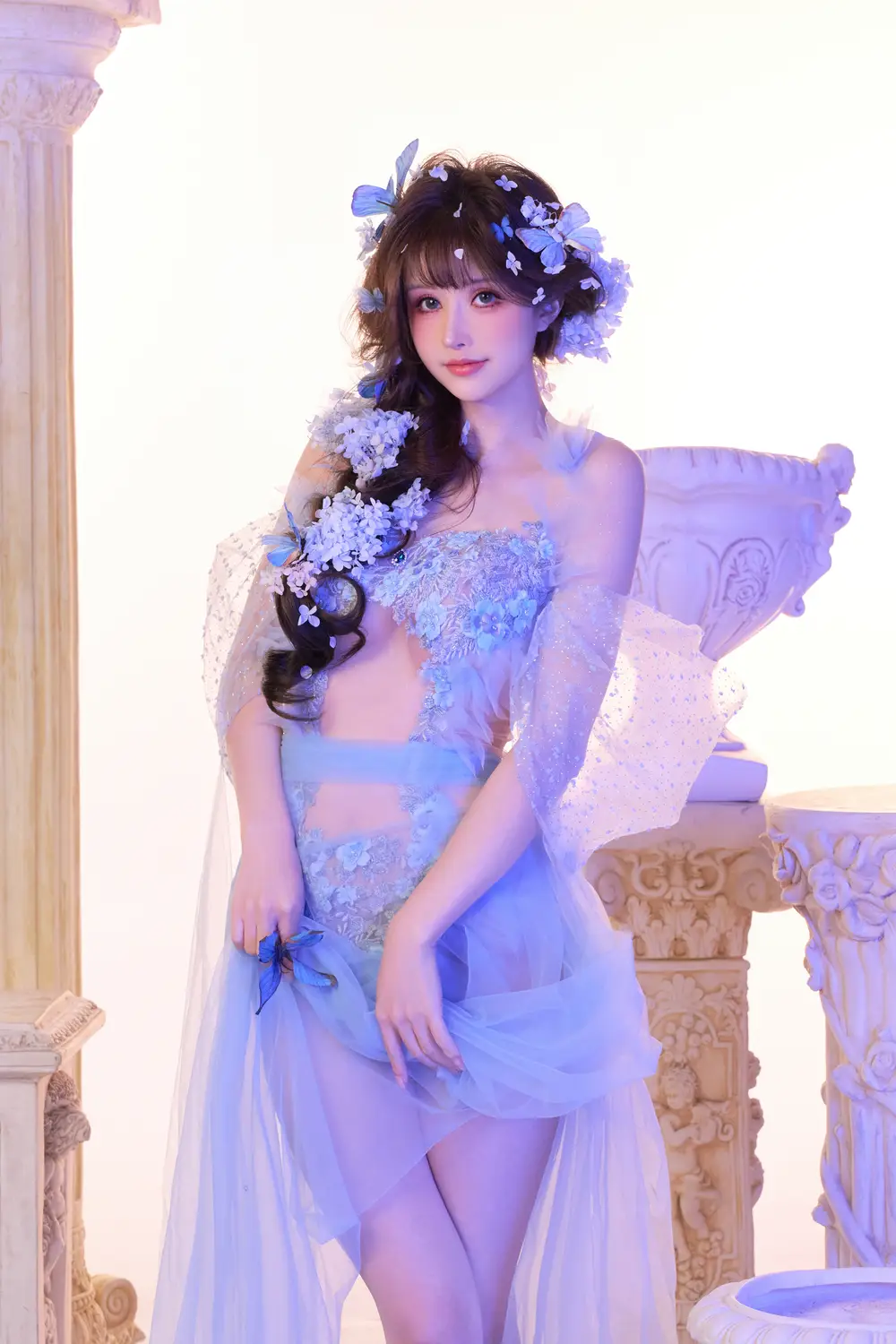 Ảnh Sex Lu Ba Sui Cosplay Butterfly Dream Rainbow Garment