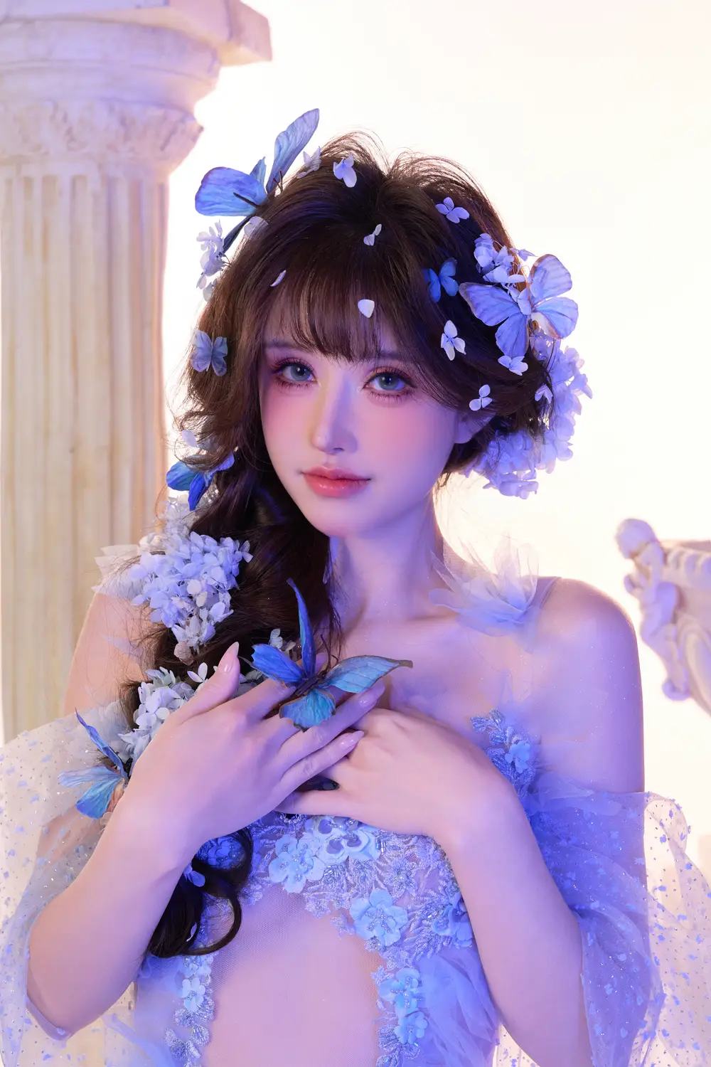 Ảnh Sex Lu Ba Sui Cosplay Butterfly Dream Rainbow Garment