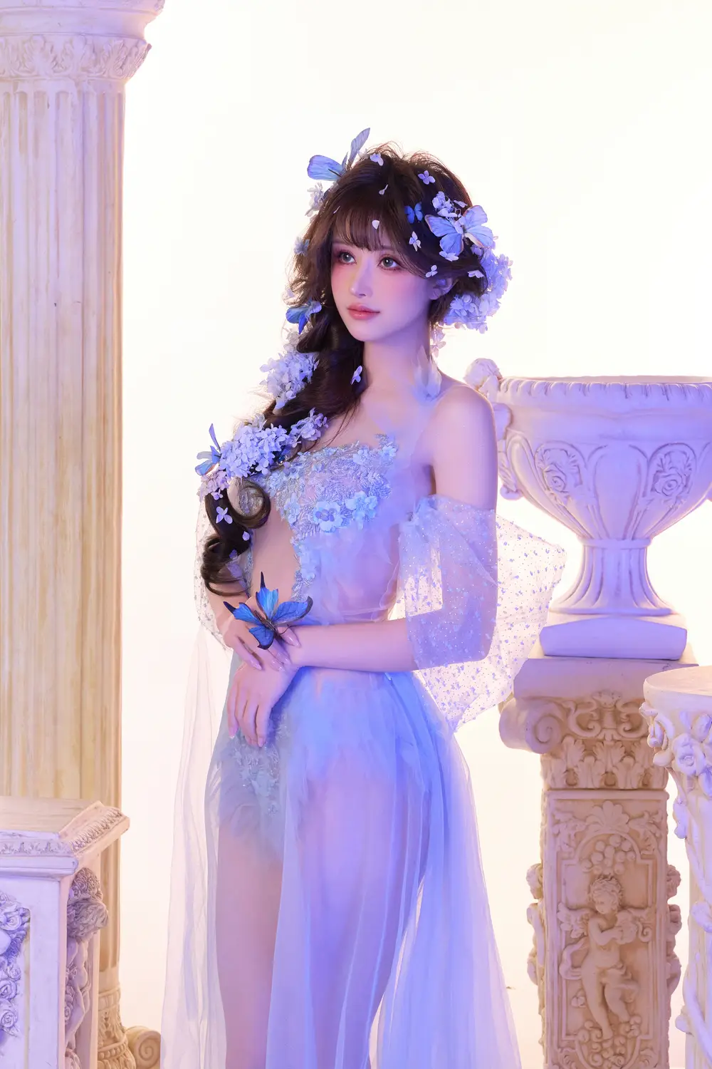 Ảnh Sex Lu Ba Sui Cosplay Butterfly Dream Rainbow Garment