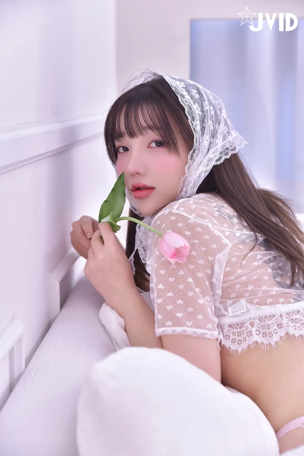 Ảnh Sex [JVID] Son Ye-Eun: The Little Lady in Pink and White Lace
