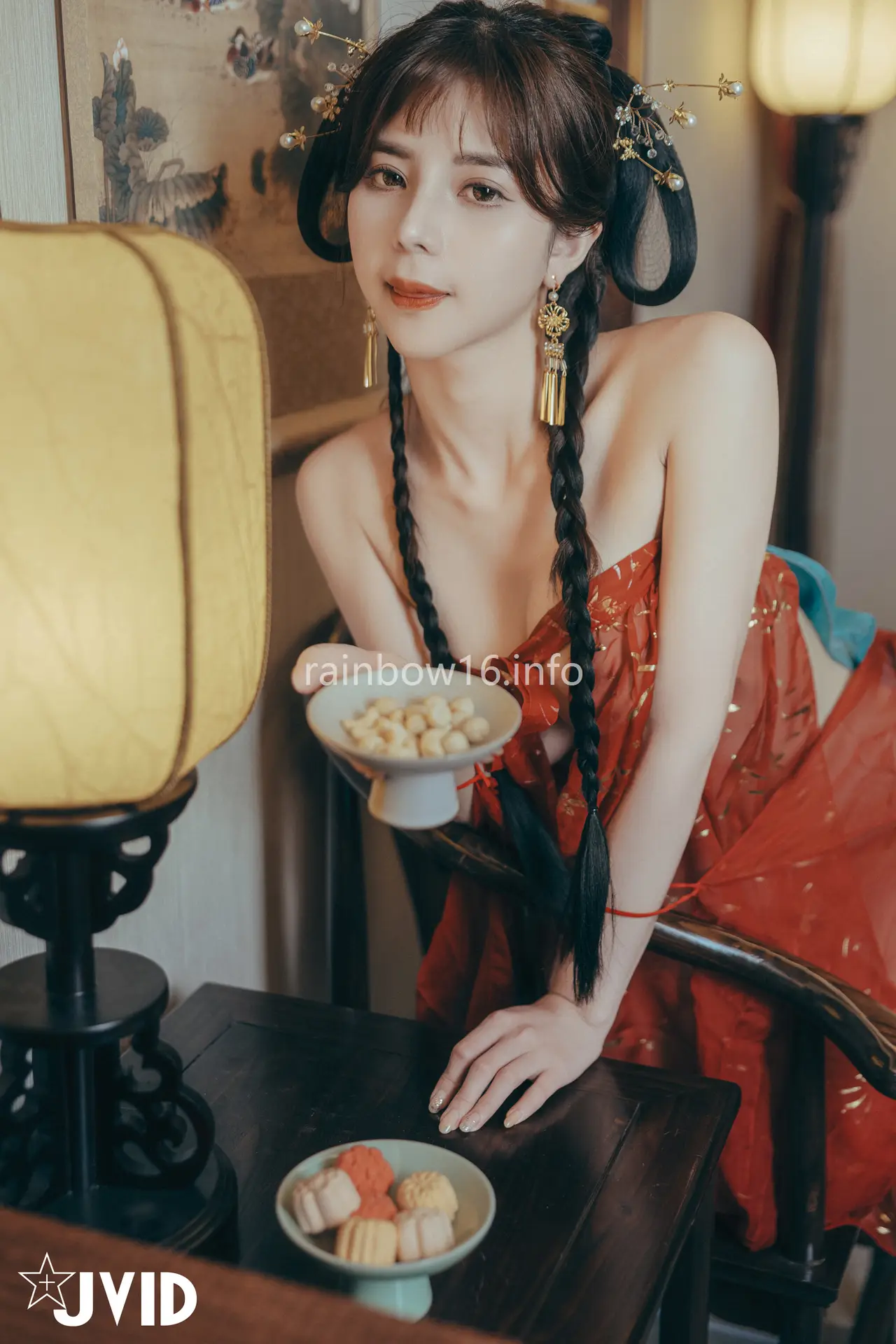 Ảnh sex JVID Mina Naked lustful thoughts during Mid-Autumn Festival