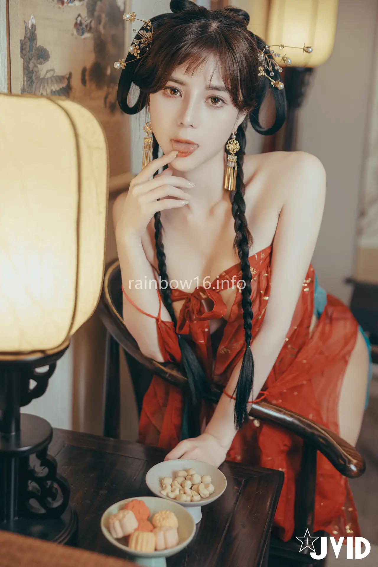 Ảnh sex JVID Mina Naked lustful thoughts during Mid-Autumn Festival