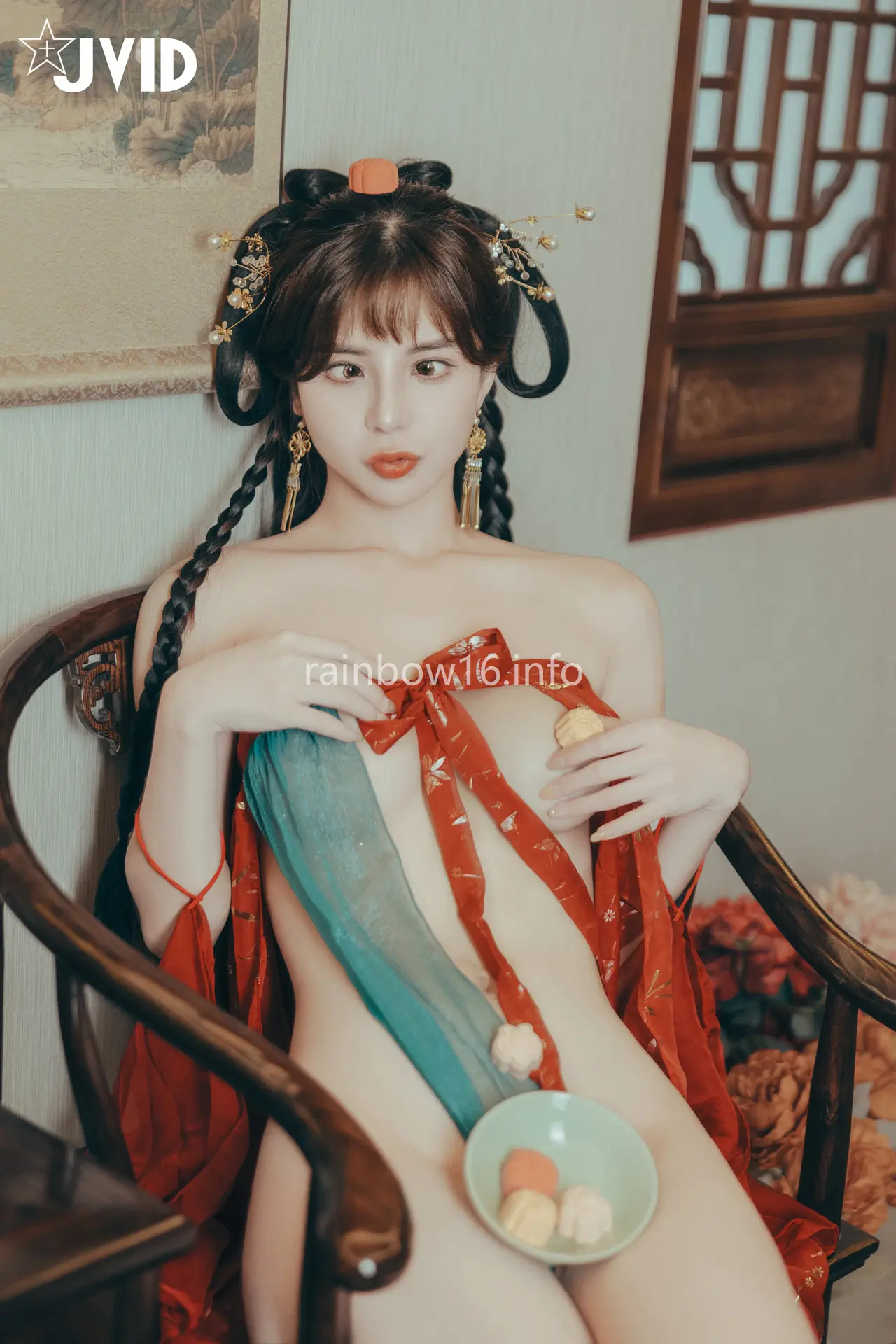 Ảnh sex JVID Mina Naked lustful thoughts during Mid-Autumn Festival