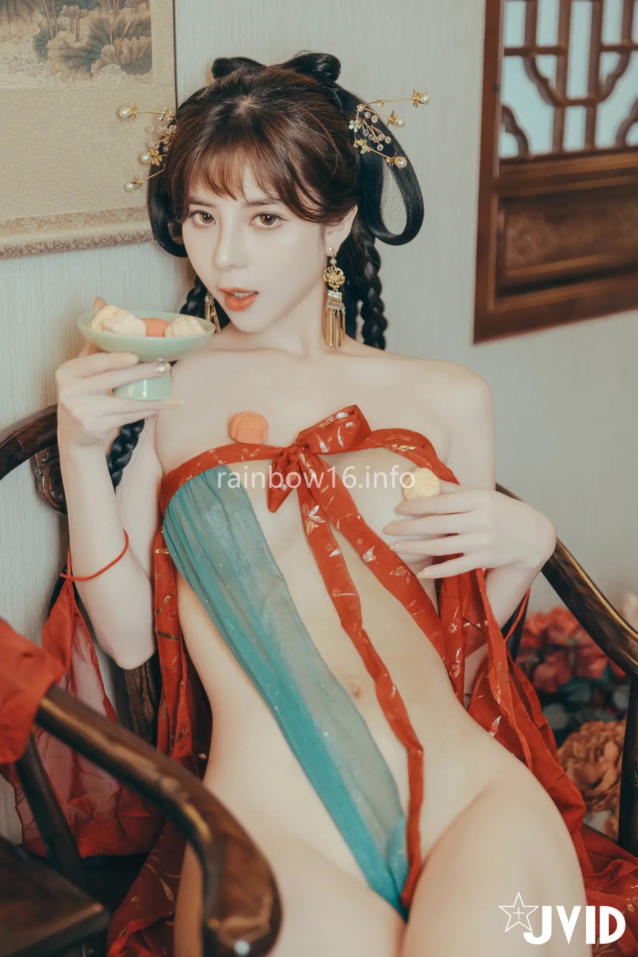Ảnh sex JVID Mina Naked lustful thoughts during Mid-Autumn Festival