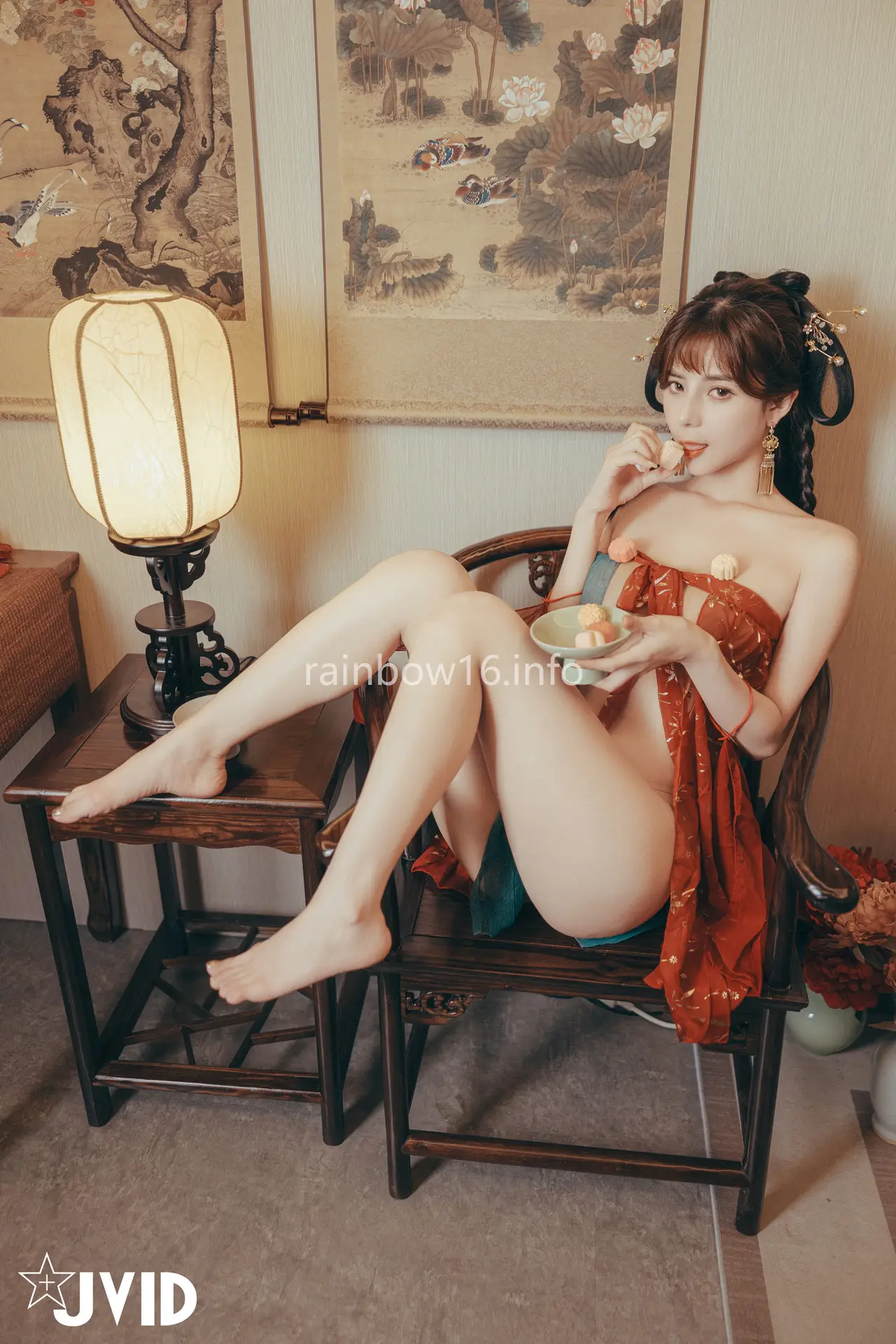 Ảnh sex JVID Mina Naked lustful thoughts during Mid-Autumn Festival
