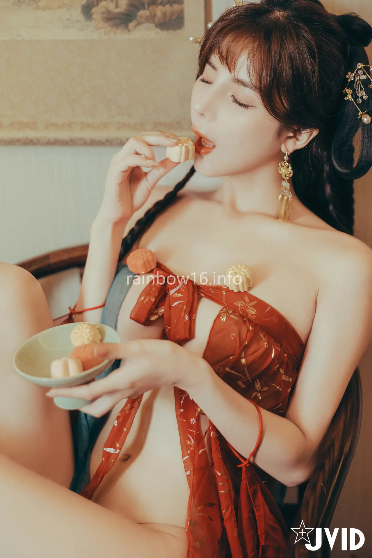 Ảnh sex JVID Mina Naked lustful thoughts during Mid-Autumn Festival