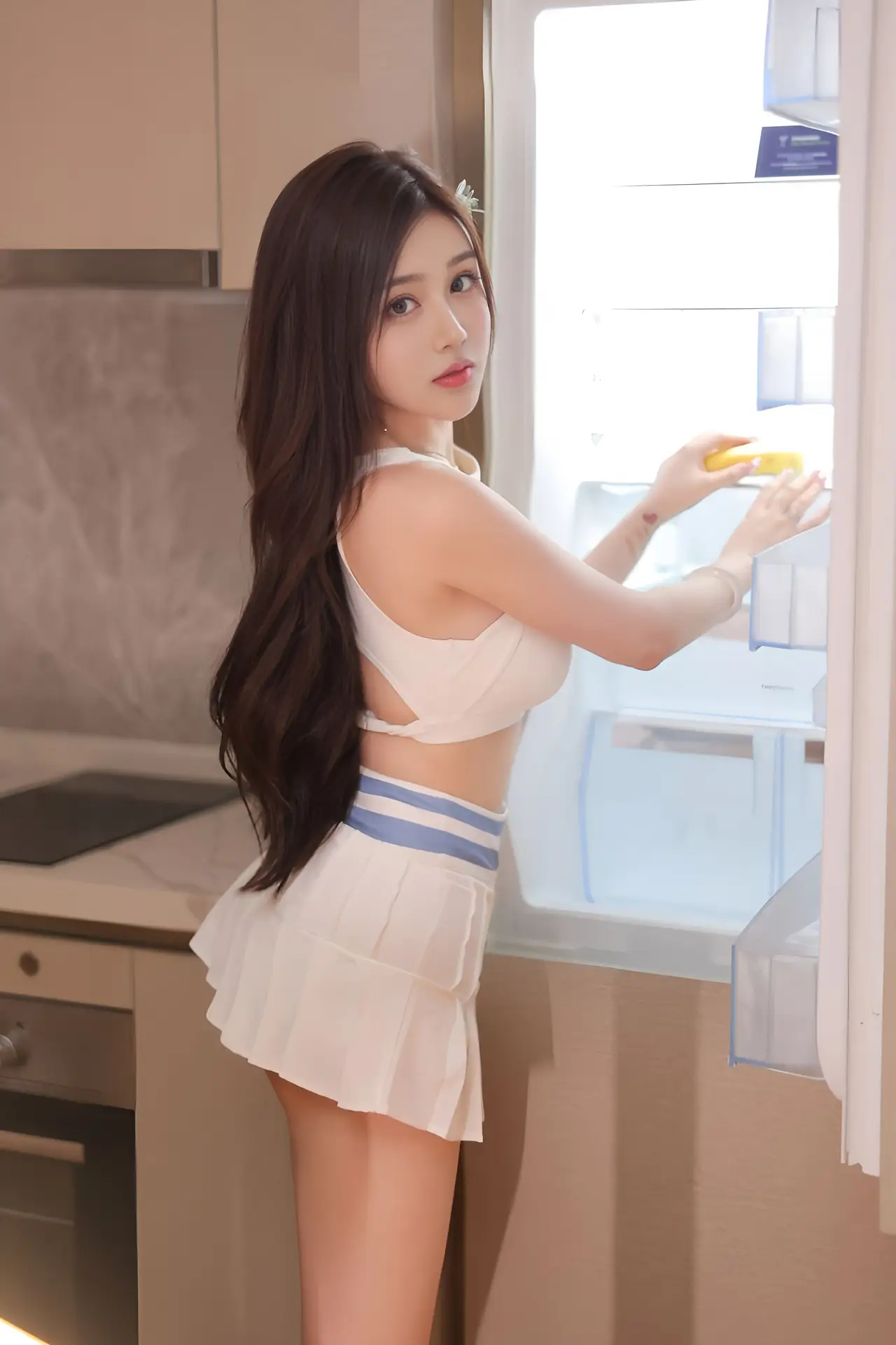 Ảnh sex Xiuren R18 C&aacute;c cổ động vi&ecirc;n khoe ngực trong ks