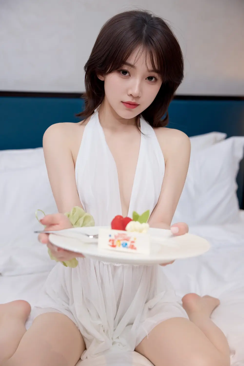 Ảnh sex Xiuren Juice: Her white short skirt