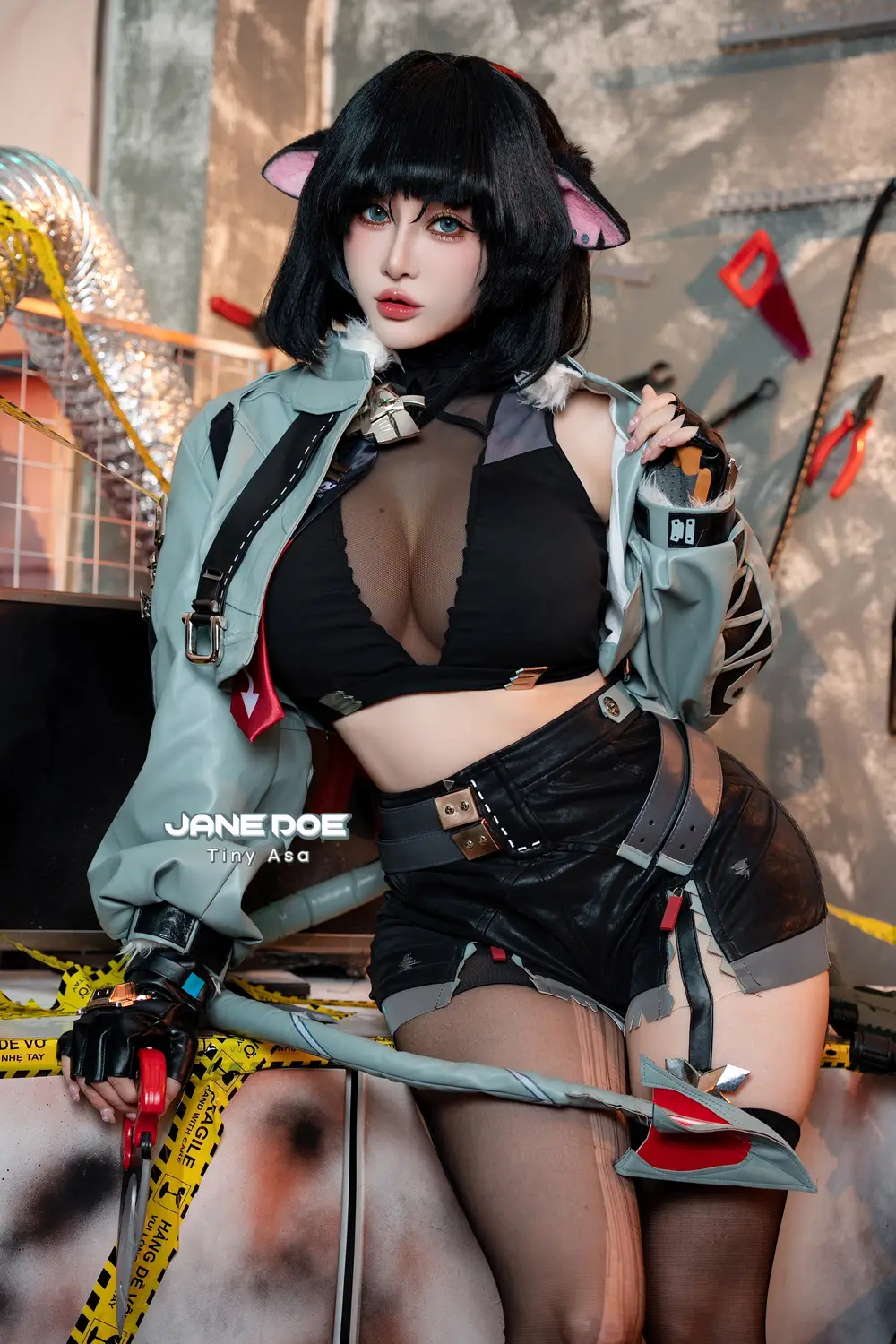 Ảnh Sex Tiny Asa Cosplay Jane Doe Zenless Zone Zero